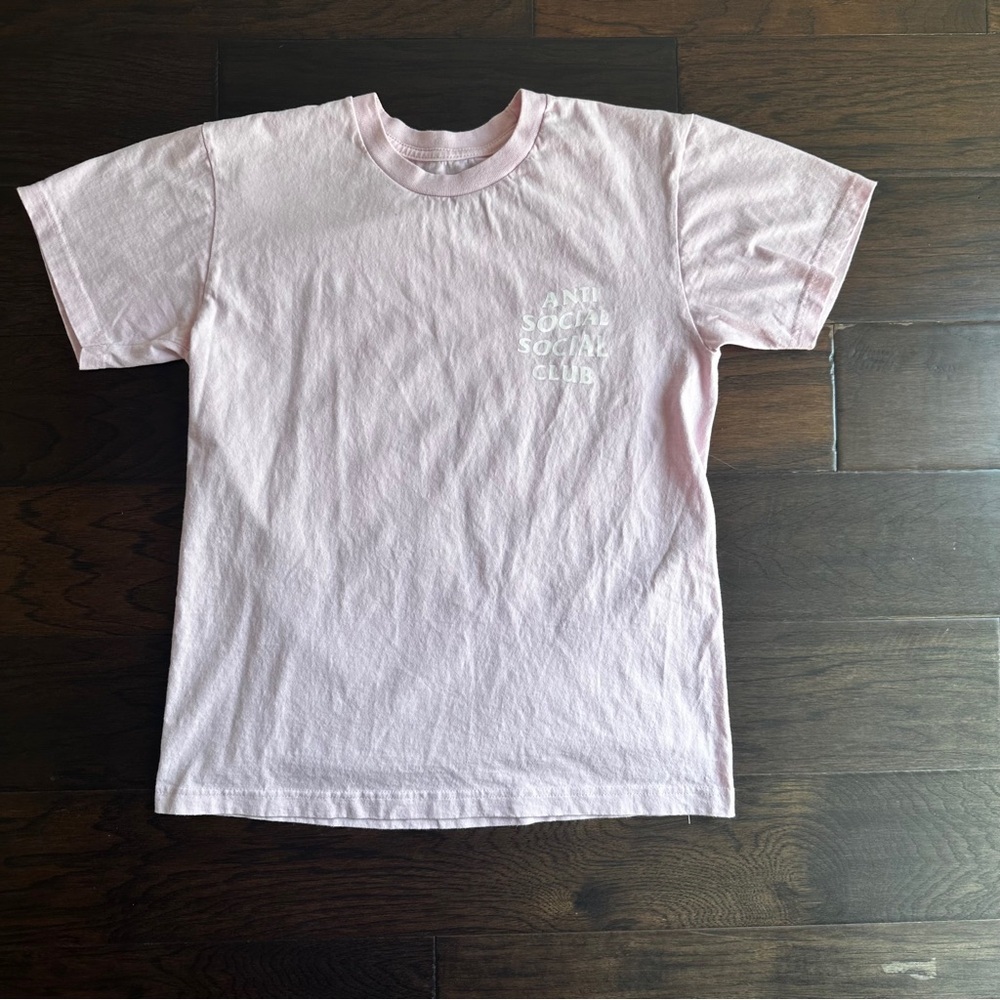 Pink AntiSocialSocialClub (ASSC) Tee Men’s Small​